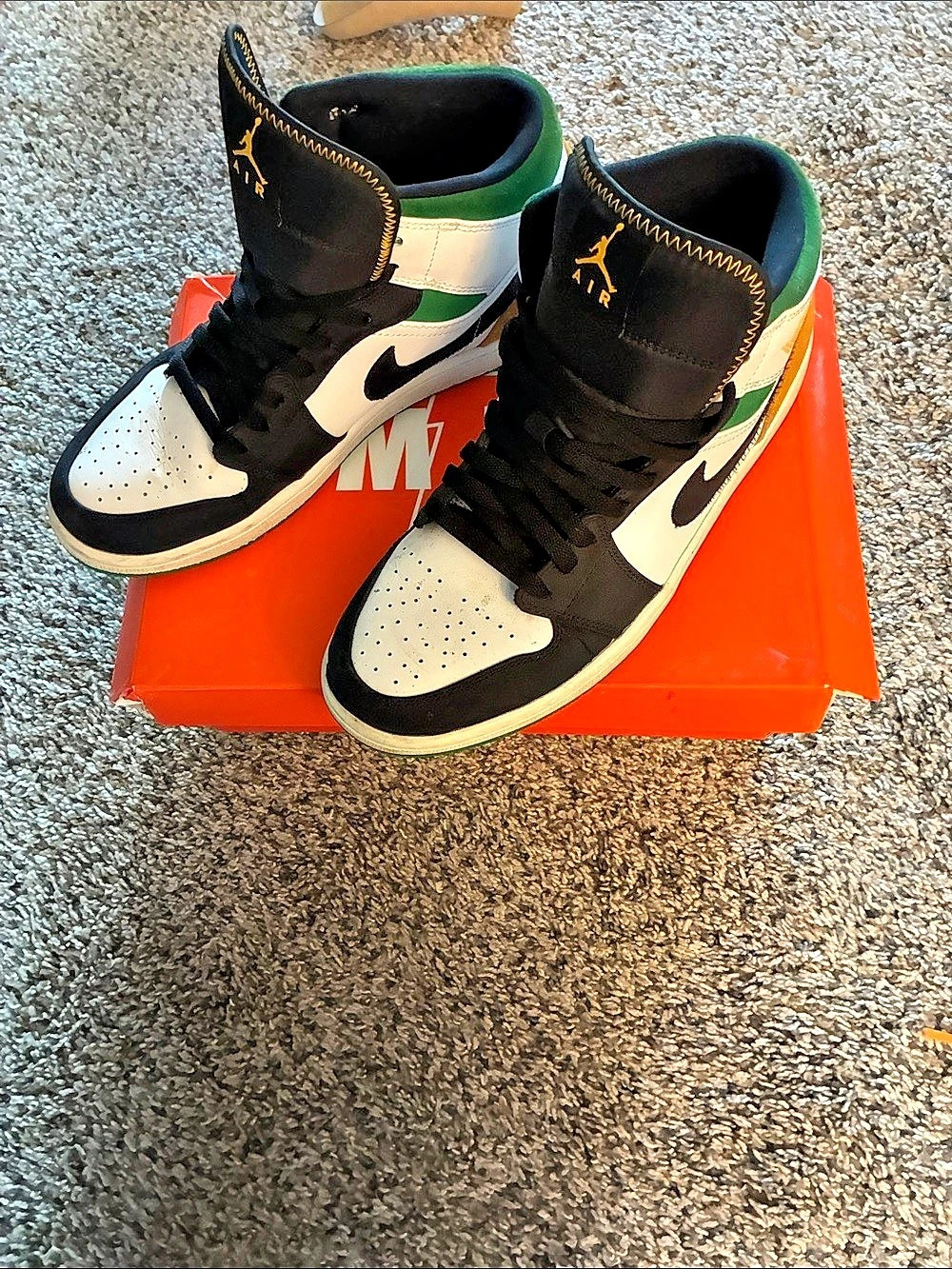 Nike Air Jordan 1 High Top Sneakers in Black & White Like New